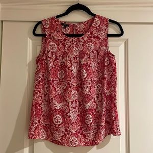 6p Talbot women’s blouse red and white. 100% polyester